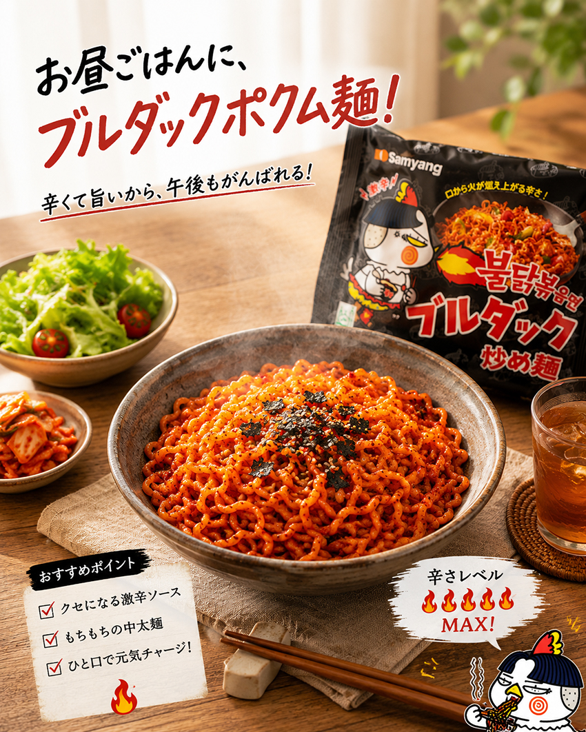三養】 ブルダック炒め麺 日本語版 | 麺類,ラーメン,袋麺 | 韓国食品