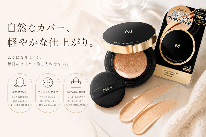 MISSHA】Mクッションファンデ プロカバー(23号) | 化粧品,美容雑貨